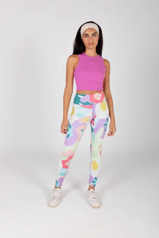 Flower Patches Leggings Stylish Sweatproof Leggings