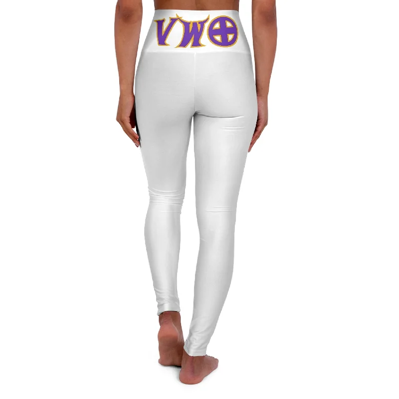 High Waisted Yoga Leggings - V-W-O Comfortable Full-Body Compression Leggings