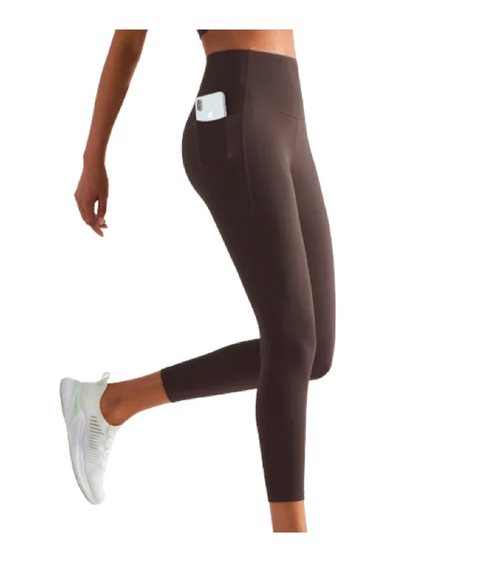 Lux High-Waist Legging with Pockets Casual Black Leggings