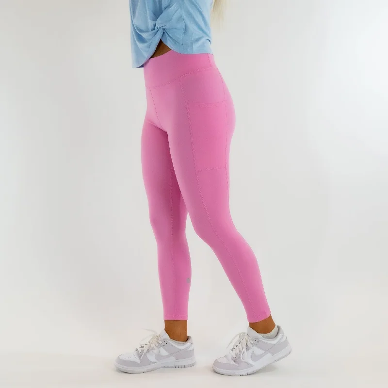Lycra Contour Highwaist Leggings (Pink) Fashionable Seamless Leggings