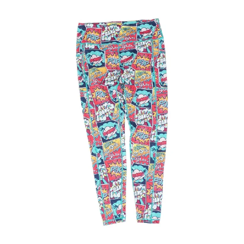 Multi Misc Leggings Fashionable Ribbed Knit Leggings