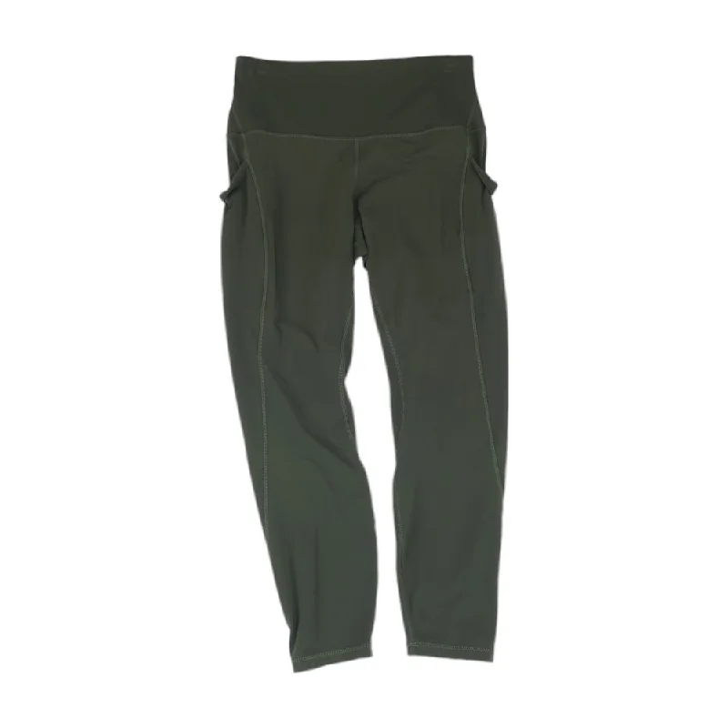 Olive Solid Leggings Stylish Compression Fit Leggings