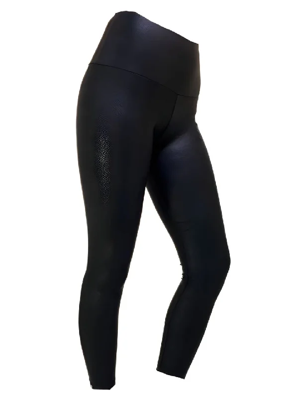 ONZIE Women's Black Venom High Rise Leggings #228 Small NWT Trendy Faux Suede Leggings