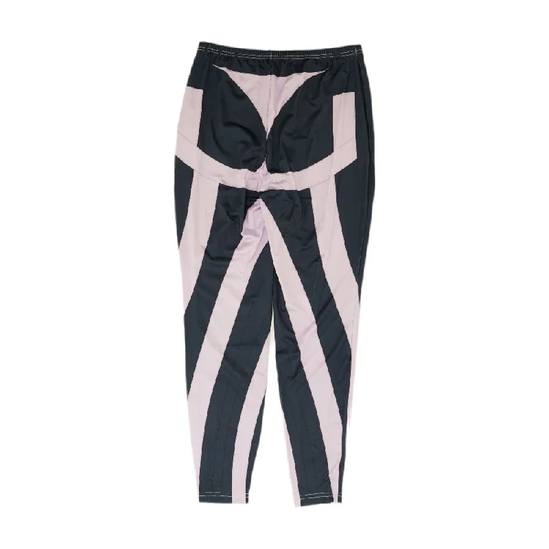 Purple Graphic Leggings Fashionable Ribbed Knit Leggings