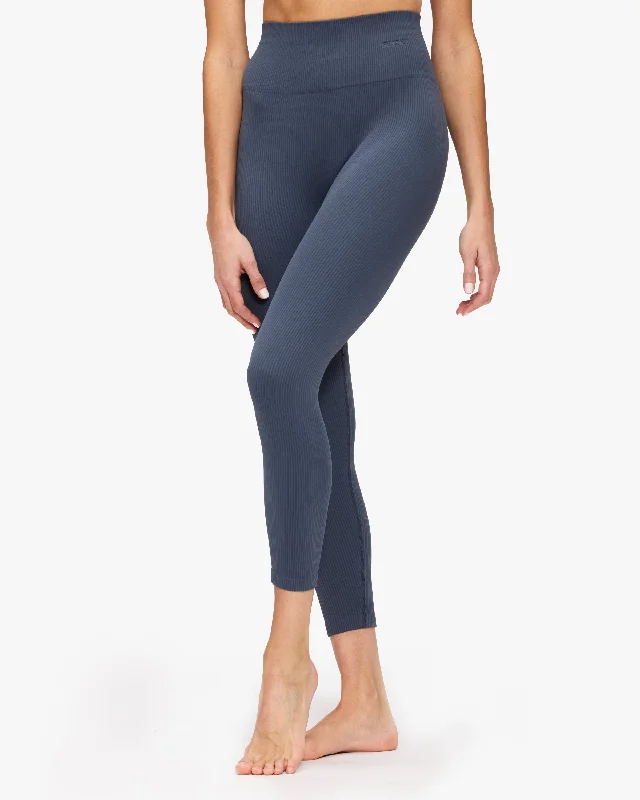 Saisei Ribbed 7/8 Legging Elegant Velvet Leggings