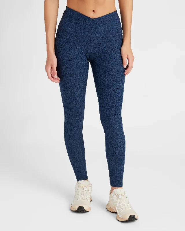 Spacedye Everyday Cross Over Legging Trendy Side-Pocket Leggings