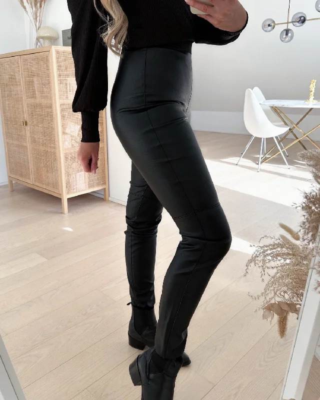 Vero Moda leggings storm hr pl cut black Comfortable Yoga Tights Leggings