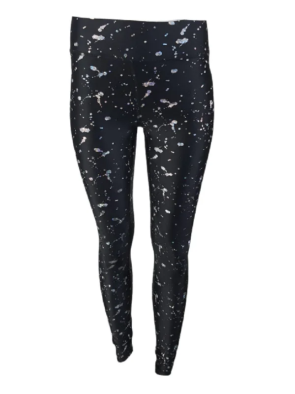 TEREZ Women's Black Metallic Splatter Leggings #22258110 NWT Classic Solid Color Leggings TEREZ Women's Black Metallic Splatter Leggings #22258110 NWT Classic Solid Color Leggings