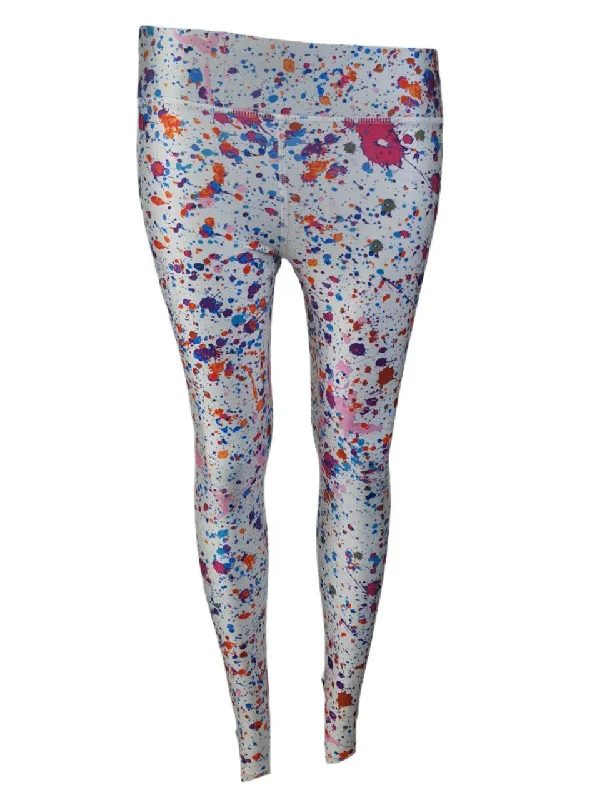 TEREZ Women's White Dot Com Leggings #350028133 NWT Casual Slim-Fit Leggings