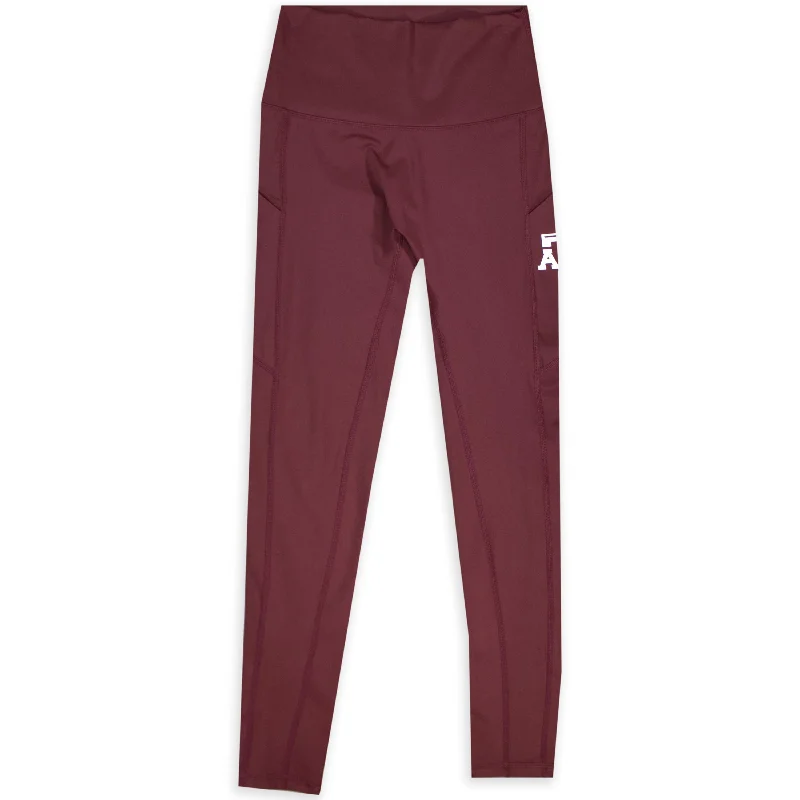 Texas A&M KADYLUXE Pocket iLeggings Stylish Stretch-Waist Leggings