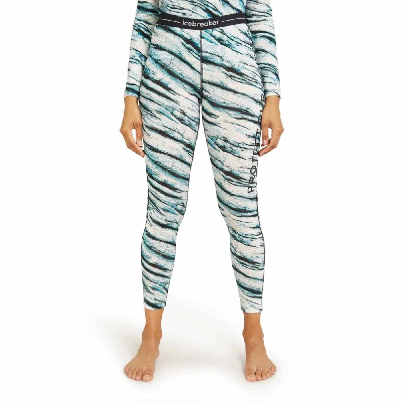 Merino 200 Oasis Thermal Leggings - Pow Snow Stylish Side-Stripe Leggings