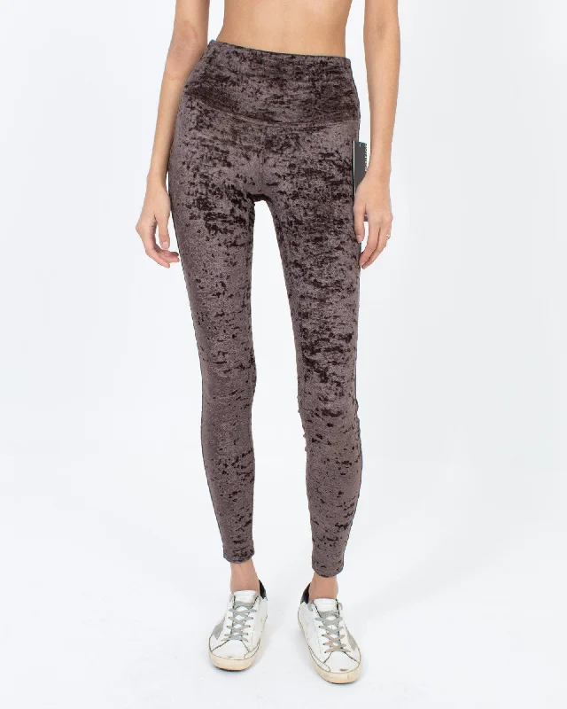 "Wunder Lounge" Velvet Leggings Fashionable Solid Color Tights