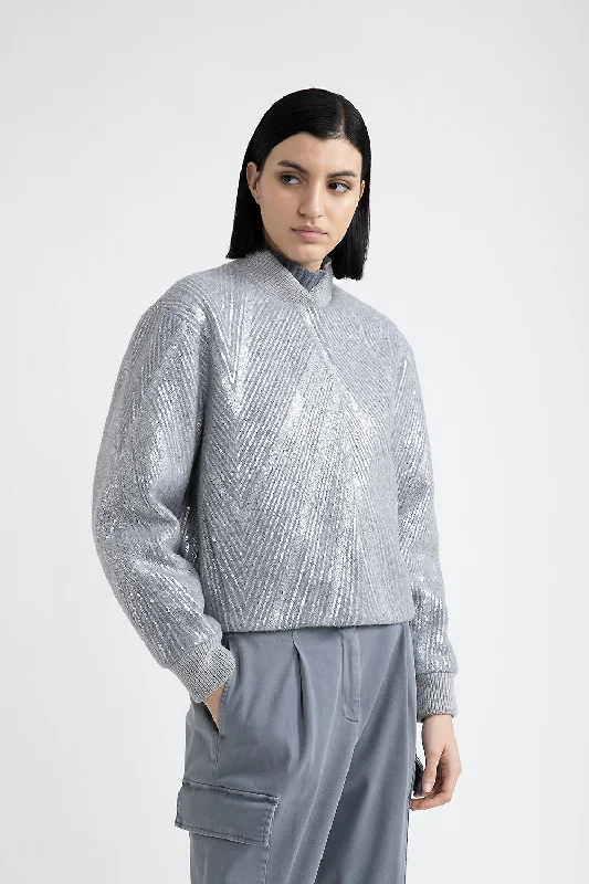 Brushed wool jacket with sequin embroidery Herringbone Jacket Houndstooth Jacket Plaid Jacket Brushed wool jacket with sequin embroidery Herringbone Jacket Houndstooth Jacket Plaid Jacket