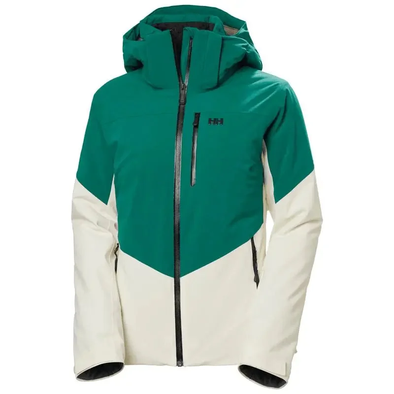 Alphelia Ski Jacket - Emerald Wool Fabric Cashmere Fabric Tweed Fabric