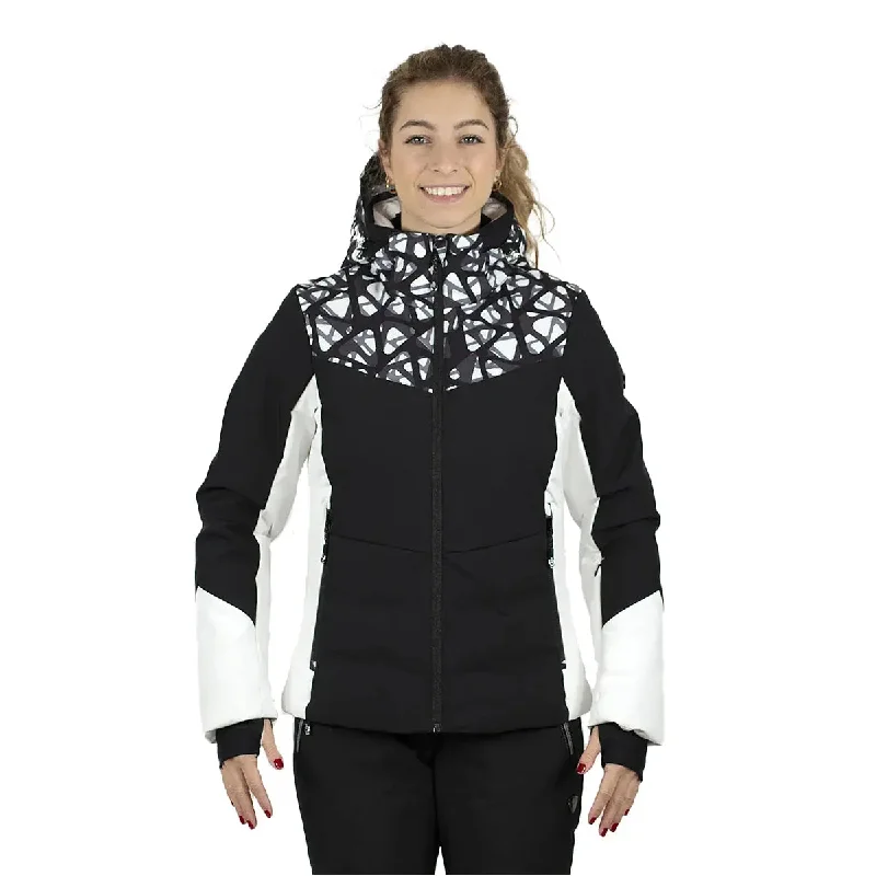 Luserna Ski Jacket AC8R-T34X-2E - Black Chenille Fabric Brocade Fabric Lace Fabric