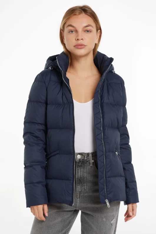 Down Jacket Welt Pockets Slit Pockets Flap Pockets