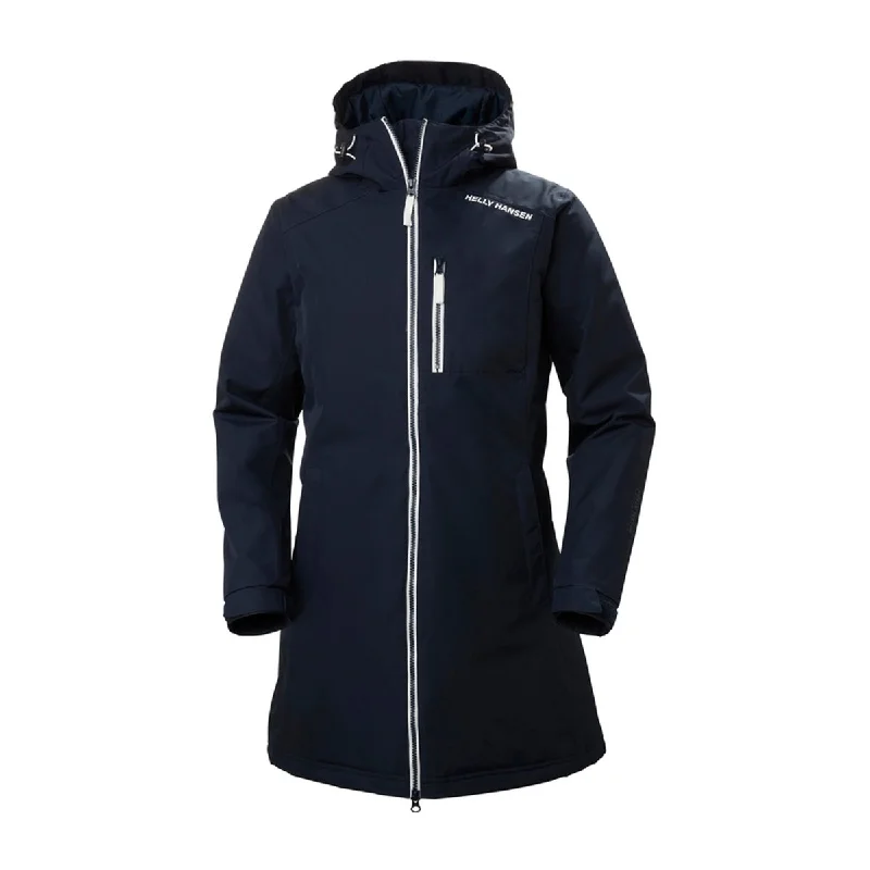Long Belfast Winter Jacket - Navy One-Shoulder Jacket Off-the-Shoulder Jacket Asymmetrical Jacket Long Belfast Winter Jacket - Navy One-Shoulder Jacket Off-the-Shoulder Jacket Asymmetrical Jacket