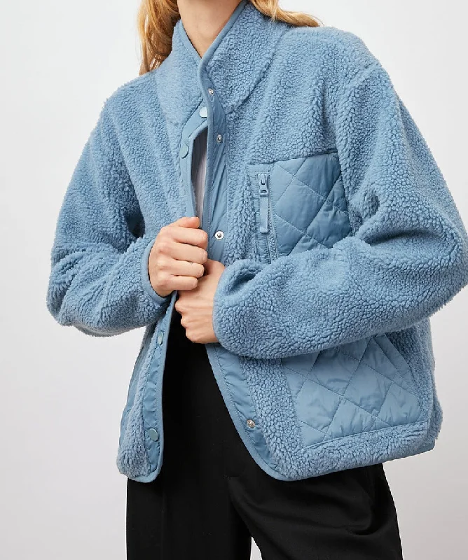 LORNA JACKET - STEEL BLUE Denim Jacket Leather Jacket Suede Jacket