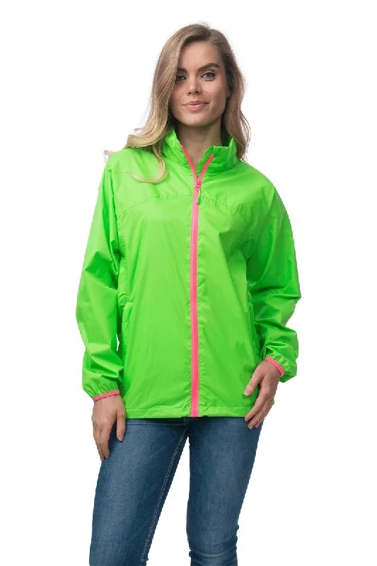 Mac in a Sac Neon Waterproof Packable Jacket Plaid Jacket Tartan Jacket Houndstooth Jacket