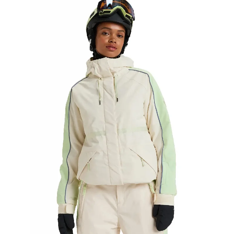 Highridge Snow Jacket - Buttercream Collared Jacket Crew Neck Jacket Turtle Neck Jacket