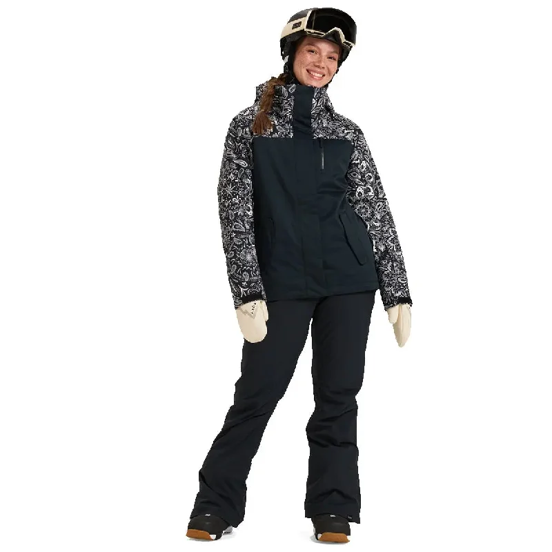Roxy Jetty Snow Jacket - True Black Wool Jacket Cashmere Jacket Tweed Jacket