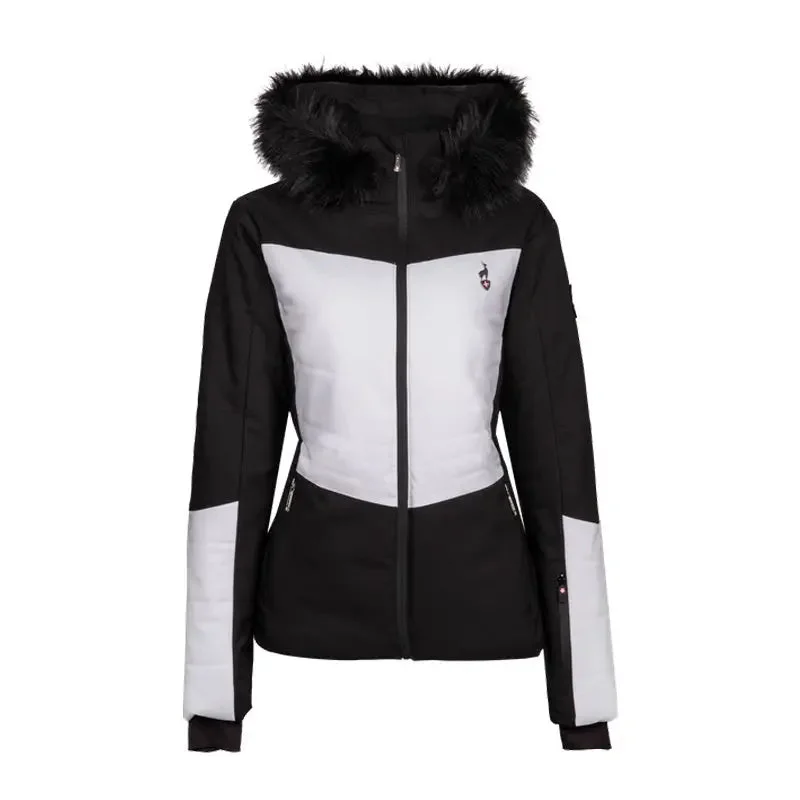Sandi Ski Jacket - Black Appliqued Jacket Beaded Jacket Sequined Jacket