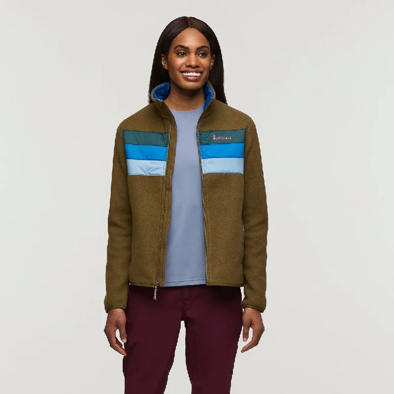 Teca Fleece Full-Zip Jacket - Womens Welt Pockets Slit Pockets Flap Pockets