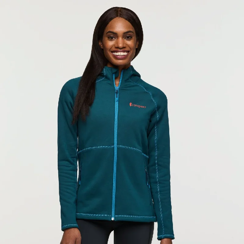 Tempa Fleece Hooded Jacket - Womens Insulated Jacket Fitted Jacket Loose Jacket