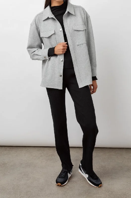 TURNER SHIRT JACKET - HEATHER GREY Trench Coat Raincoat Waterproof Jacket