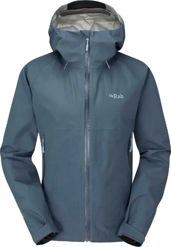 Namche PacLite Jacket - Orion Blue Denim Fabric Leather Fabric Suede Fabric