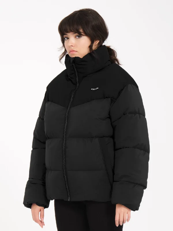Woldsmooth Jacket - BLACK Boat Neck Shawl Collar Notched Collar