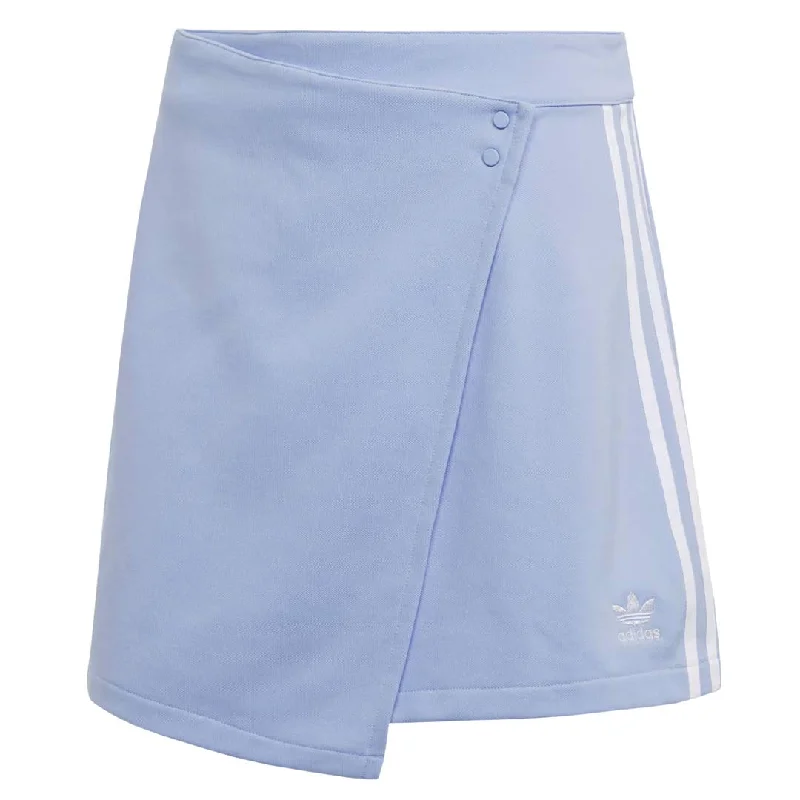 adidas - Women's Classics 3-Stripes Short Wrapping Skirt (IC5476) leather skirt bold