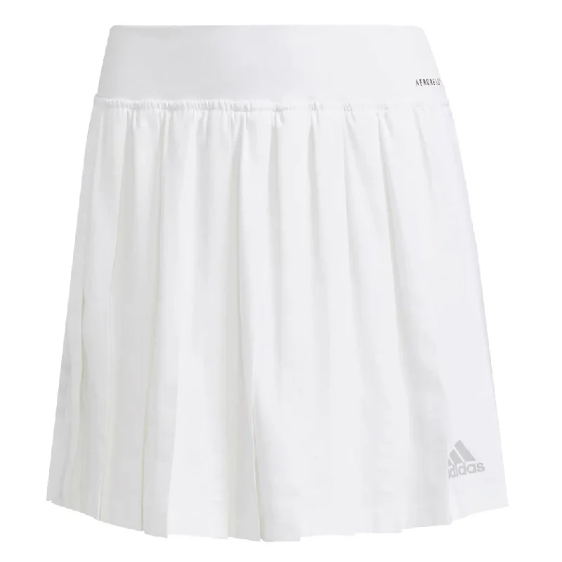 adidas - Women's Club Tennis Pleated Skirt (GL5469) cashmere skirt soft