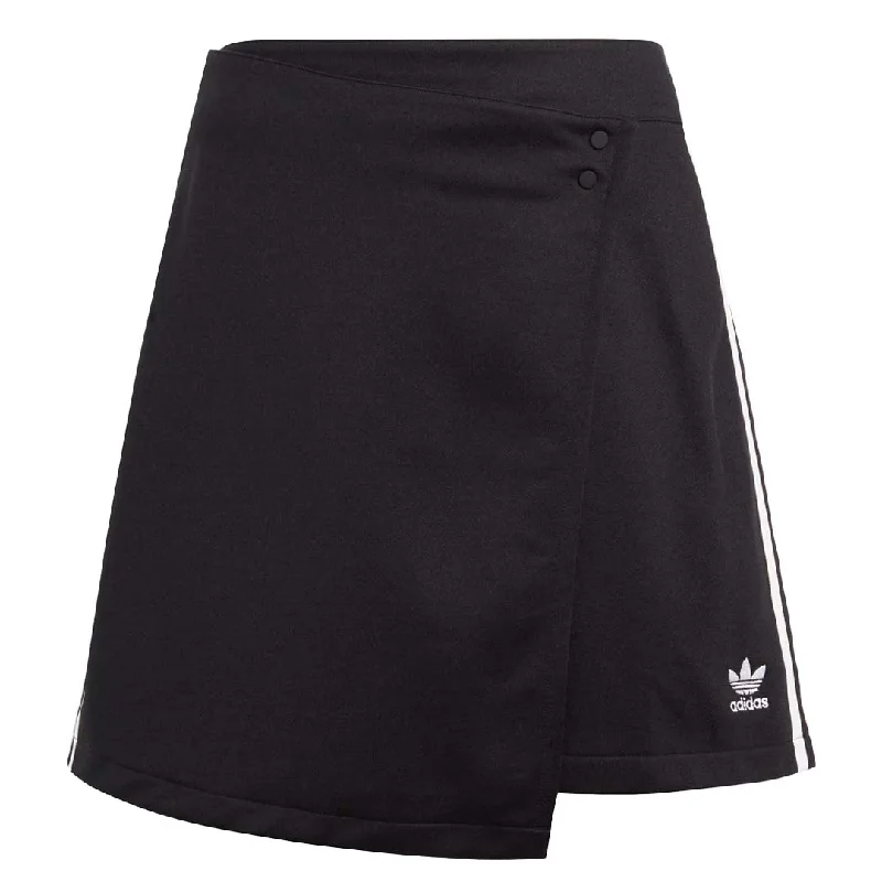 adidas - Women's Originals Adicolor Classics 3-Stripes Wrapping Skirt (IC5475) linen skirt airy