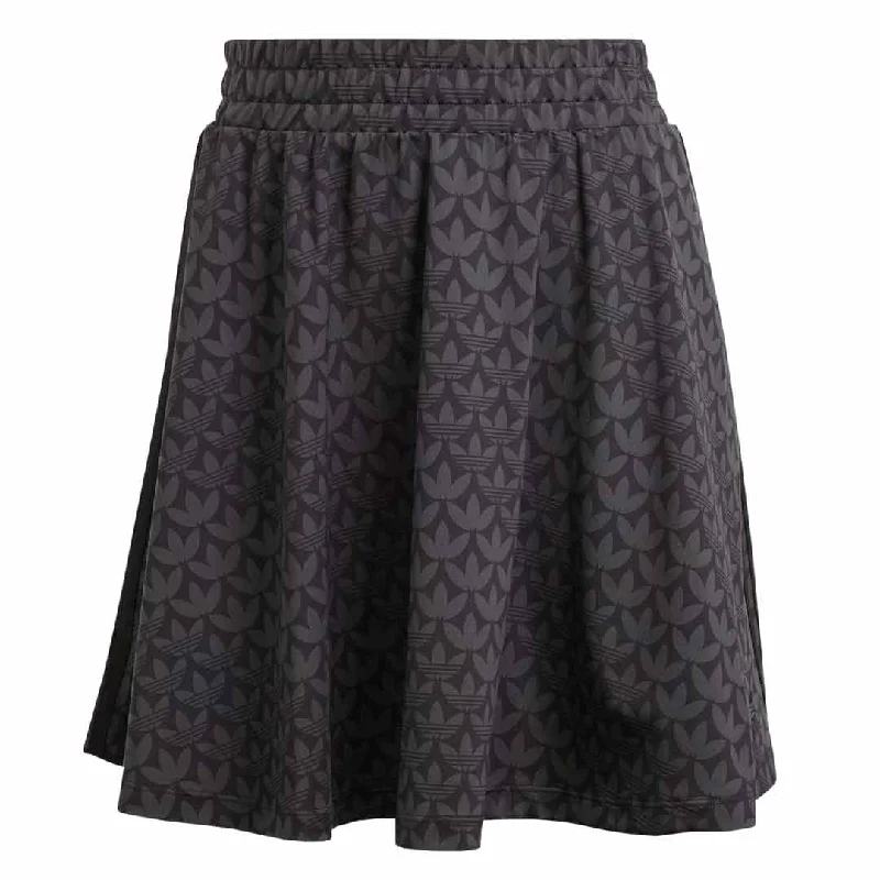 adidas - Women's Originals Trefoil Monogram Skirt (IJ2995) denim skirt casual