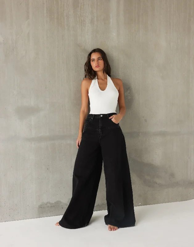 Aydin Jeans (Vintage Black) Fashionable Cropped Denim Jeans