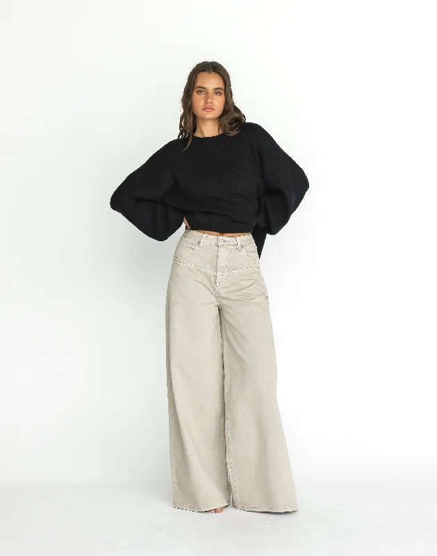 Aydin Jeans (Vintage Stone) Elegant Dark-Wash Bootcut Jeans