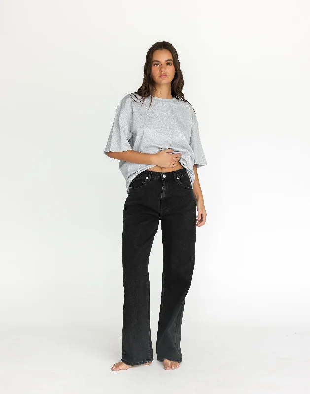 Cole Jeans (Vintage Black) Fashionable Raw Hemmed Jeans