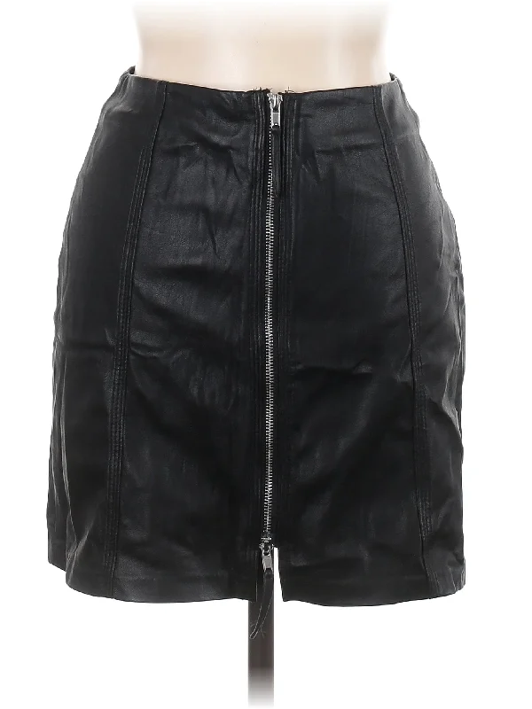 Faux Leather Skirt cashmere skirt plush