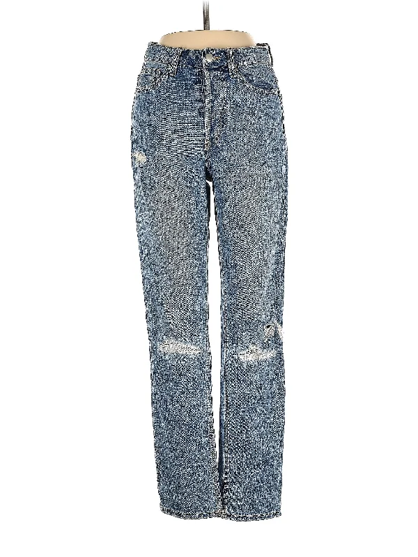 Jeans Fashionable Raw Hem Bootcut Jeans