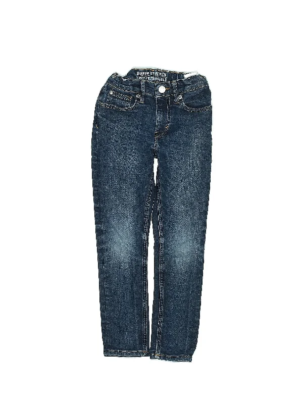 Jeans Fashionable Frayed Hem Denim