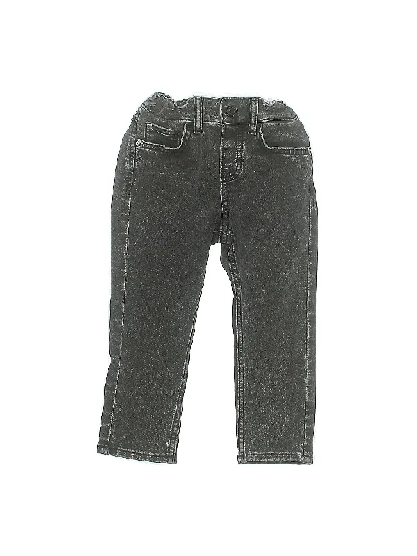 Jeans Trendy Wide-Leg High-Waist Denim