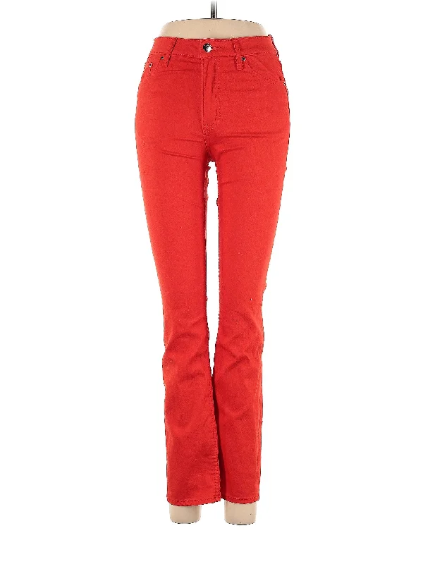 Jeans Comfortable Distressed Straight-Leg Jeans