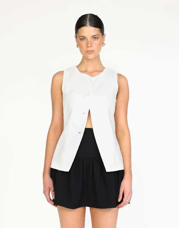 Jemima Mini Skirt (Black) denim skirt stylish