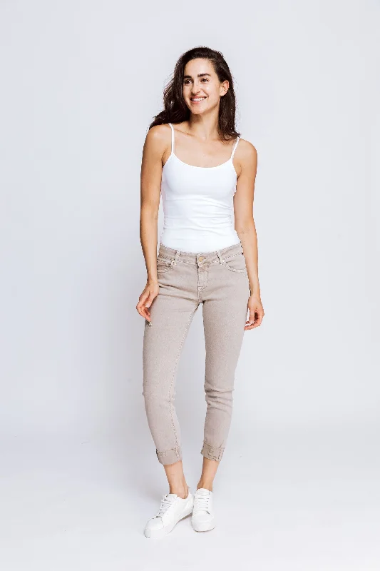 Nova Skinny Jeans - Olive Chic Ripped Jeans