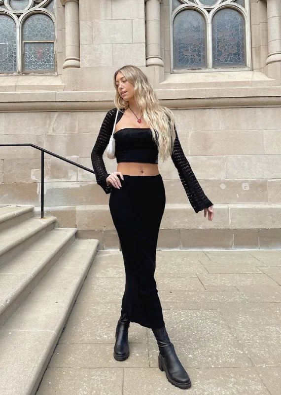 My Everything Maxi Skirt ★ Black summer skirt style