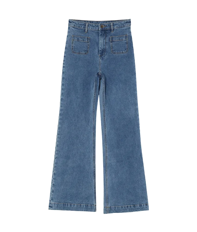 Moyen Jeans - Blue Elegant Bootcut Fit Jeans