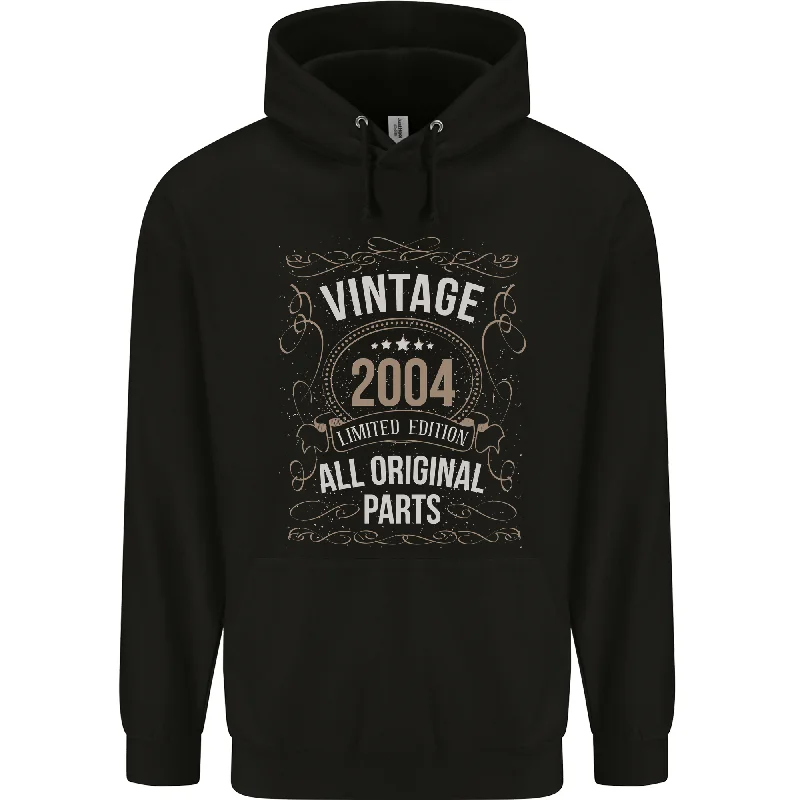 20th Birthday Limited Edition 2004 Mens 80% Cotton Hoodie Hoodie with Ribbed Hem Stretchable Secure 20th Birthday Limited Edition 2004 Mens 80% Cotton Hoodie Hoodie with Ribbed Hem Stretchable Secure