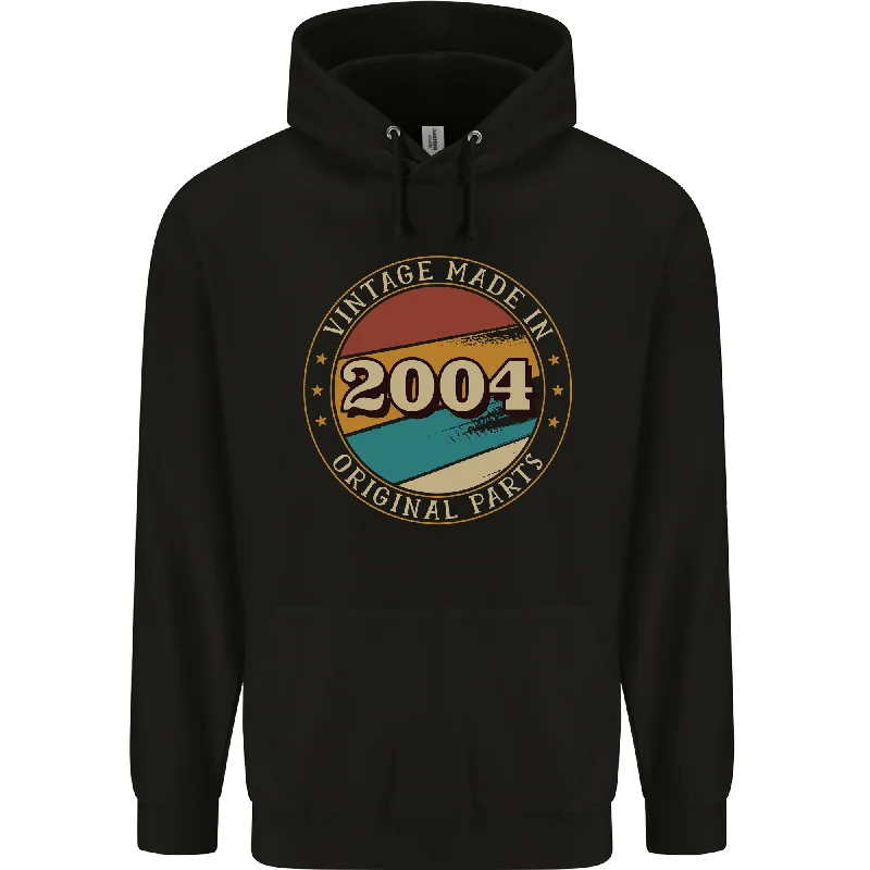20th Birthday Vintage Made In 2004 Mens 80% Cotton Hoodie Hoodie with Magnetic Closure Innovative Modern 20th Birthday Vintage Made In 2004 Mens 80% Cotton Hoodie Hoodie with Magnetic Closure Innovative Modern