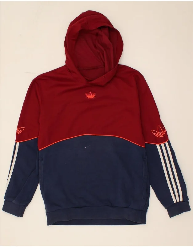 ADIDAS Mens Graphic Hoodie Jumper Small Navy Blue Colourblock Cotton Hoodie with Double Zipper Versatile Adjustable ADIDAS Mens Graphic Hoodie Jumper Small Navy Blue Colourblock Cotton Hoodie with Double Zipper Versatile Adjustable